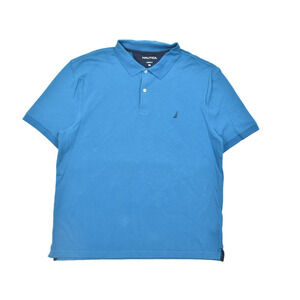 Nautica Men's Classic Fit Polo Shirt Short Sleeve Size 3XL Blue 100% Cotton